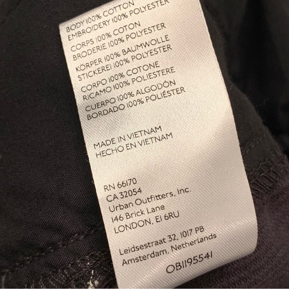 Urban Outfitters Men’s Corduroy Navy Blue Smiley Faces OKAY Embroidered Small - Picture 16 of 16